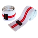 Powerlifting Red Line Elastic Knee Wraps -- Grizzly (8660)