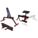 Best Fitness Folding FID Bench with Leg Developer / Preacher Curl Attachment – Body-Solid (BFFID10-BFPL10)