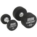 IRON COMPANY Urethane Encased Solid Steel Dumbbells | IRON COMPANY (IC-UDB)