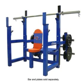 Legend Fitness 3156 Olympic Shoulder Bench with Weight Plate Holders