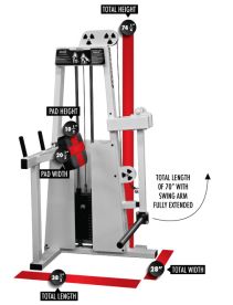 Legend Fitness 947 Selectorized Glute Press Machine for Commercial Gyms