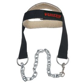 Grizzly Nylon Head Harness with Polyester Padding and Steel Chain