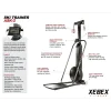 Xebex APSKI-200-HBA AirPlus Ski Trainer call outs shown with OPTIONAL floor stand. 
