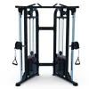 MuscleD Fitness MDM-D88B Dual Adjustable Pulley Gym with Black Frame