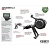 Xebex Air Rower 2.0 AR-2 callouts with all available features.