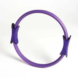 Purple Aeromat Deluxe Pilates Ring 14.5" Showcasing Durable Fiberglass Construction and Molded Grips for a Comfortable Workout