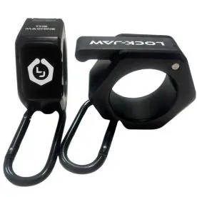 Lock-Jaw The Machine Black Barbell Collars, Heavy-Duty Aircraft-Grade Aluminum Design for 2-Inch Olympic Bars