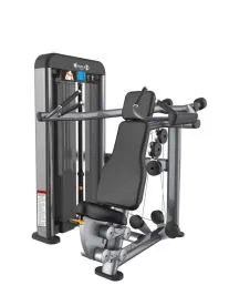 Elite Plus Shoulder Press by Muscle D Fitness, Featuring Ergonomic Contoured Seats, Adjustable Handles, and a Heavy-Duty 11-Gauge Steel Frame, Designed for Effective Shoulder Strength Training in Commercial Gyms