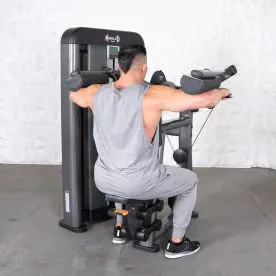 Elite Plus Side Lateral Machine by Muscle D Fitness, Designed for Precision Shoulder Training in Commercial Gyms