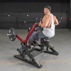 Power Leverage V2 Iso Lateral Seated Row by Muscle D Fitness, a Heavy-Duty Plate-Loaded Row Machine with Durable 11-Gauge Steel Construction. Weight Plates Not Included