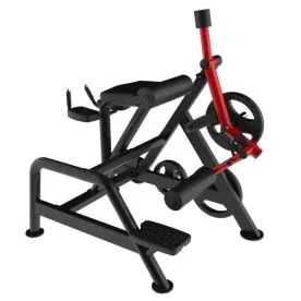 Power Leverage V2 Reverse Hyper by Muscle D Fitness, a Durable Plate-Loaded Machine with 11-Gauge Steel Construction, Adjustable Roller Pads, and Integrated Plate Storage for Lower Back and Glute Strength Training. Weight Plates Not Included