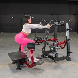 Power Leverage V2 Standing Abductor by Muscle D Fitness, Showcasing its Durable 11-Gauge Steel Construction and Ergonomic Design. Weight Plates Not Included
