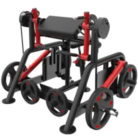 Power Leverage V2 Iso Lateral Biceps Curl Machine by Muscle D Fitness with Durable 11-Gauge Steel, Adjustable Preacher Pads, Independent Arm Movement, and Integrated Plate Storage. Weight Plates Not Included