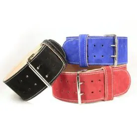 Suede Leather Powerlifting Belt | IRON COMPANY (PLB-SUEDE) 4" Wide Single Sided Suede Leather Powerlifting Belt