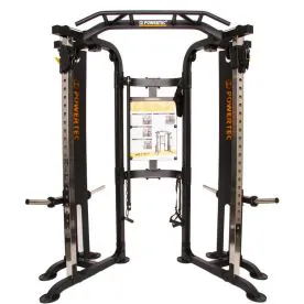 Powertec Workbench Functional Trainer Deluxe (WB-FTD) – Heavy-Duty Plate-Loaded Cable Machine for Full-Body Strength Training