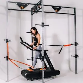 Stroops Movement Optimizer Full Kit (MOFRAME) shown with Slastix Bands and Optional Optimill Treadmill