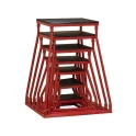 Stackable Red Steel Frame Plyometrics Boxes | Body-Solid (BSTPB)