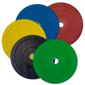 Chicago Extreme Solid Rubber Bumper Plates For Olympic Lifting | Body-Solid (OBPX-OBPXC)