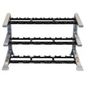 Pro ClubLine Commercial 3-Tier Saddle Dumbbell Rack | Body-Solid (SDKR1000SD)