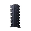 3-Sided 10-Pair Vertical Hex Dumbbell Rack | Body-Solid (GDR80)