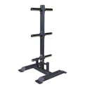 Commercial Weight Tree with Bar Storage for Olympic Plates and Bumper Plates | Body-Solid (GWT56)
