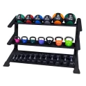 Three-Tier Kettlebell Shelf Rack | Body-Solid (SDKR1000KB)