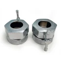 Olympic Chrome Pressure Ring Collars with Spin Lock (Pair) | Ivanko (COC-2.5KG)