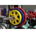 310 lb. Rubber Encased EZ-Lift Colored Plate Olympic Barbell Set with American-Made Olympic Bar | Ivanko (ROEZHC-310S)