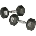 Commercial Quality Rubber Hex Dumbbell Sets | York (RHX)