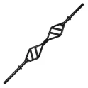 7' Double Angled Handle Olympic Bar with Solid Ends – T-Grip Barbell (TG-DA)