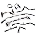 Chrome Cable Machine Attachments with Urethane Grips | TKO (820T)