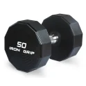 American Made Solid Steel Urethane Dumbbells | Iron Grip (UDB-SS)