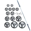 Steel Composite ISO Grip 300 lb. Barbell Set | York (29017)