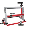 Legend Fitness 3170 Two-Tier Hex Dumbbell Rack Footprint Dimensions
