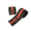 Grizzly Black Powerlifting Red Line Elastic Knee Wraps