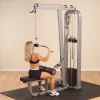 Body-Solid SLM300G/2 Pro Club Line Lat Machine with Adjustable Thigh Rollers