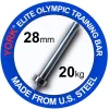 York Barbell 32002 Men's Elite 20kg Competition Training Bar
