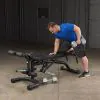 Body-Solid FID46 Leverage FID Bench for Dumbbell One Arm Row Exercise