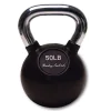 Body-Solid KBC50 Heavy-Duty Rubber Kettlebell with Chrome Handle - 50 lbs.