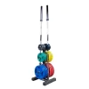 Body-Solid WT46 Olympic Plate Rack with Olympic Bar Storage