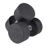 Body-Solid SDP Commercial Solid Head Dumbbells with Impact Resistant Virgin Rubber Coating