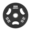 25 lb. Urethane Olympic Plates with Ergonomic Grips - IRON COMPANY