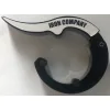 IRON COMPANY Black American Made Aluminum Weightlifting Clamp Collars for Olympic Weightlifting Bars, Power Bars and Army Hex Bars. 