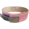 USA-Made 3 inch Lever Bench Belt in Pink Suede