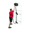 X8 Mountable Compact Rope Trainer by Marpo Kinetics shown with optional Auxiliary pulleys for multi-angle rope training