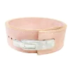 13mm Thick 4 in. Wide Pink Suede Leather Lever Belt for Powerlifting