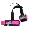 Schiek 1000-PLS Pink Power Lifting Straps with Neoprene Wrist Supports