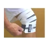 Schiek 1178WV White Line Elastic Weightlifting Knee Wraps with Velcro Closure
