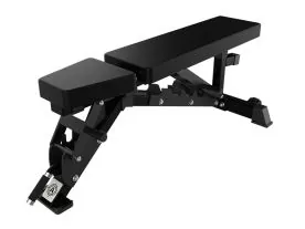 Black Arsenal Strength Alpha Multi Adjustable Weight Bench with Ladder-Style Back Pad and Seat Pad Adjustments for Strength Training and Incline Presses