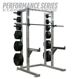 USA Made Legend Fitness 3142 Weight Lifting Half Cage for Commercial Gyms